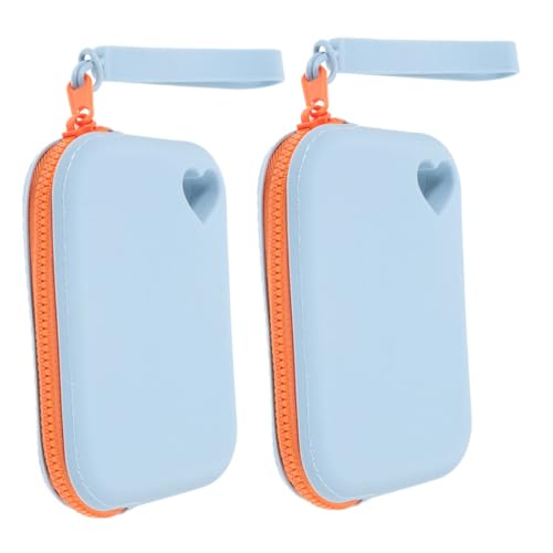 minkissy 2stücke Silikon-kopfhörertaschen Mit Reißverschluss Tragbarer Organizer Für Datenkabel Kleine Taschen Für Handtaschen Geeignet Zum Organisieren Von Schlüsseln Ohrhörern Und von minkissy