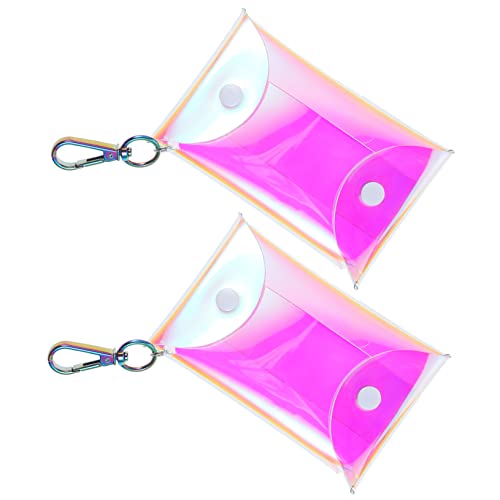 minkissy 2 Stück Geldbörse Schlüsseletui Klein Geldbörse Mini -Beutel Tasche Geldbörse Für Geldbeutel Beutel Ändern Mini-geldbörse Geldbörse Damen Münze Halter PVC von minkissy
