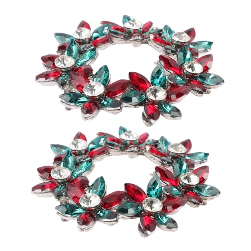 minkissy 2 Stück Glitzernde Schuhclips Dekorative Schuhschnallen für Damen Abnehmbarer Schmuck für Pumps Sandalen Stiefel für Besondere Anlässe von minkissy