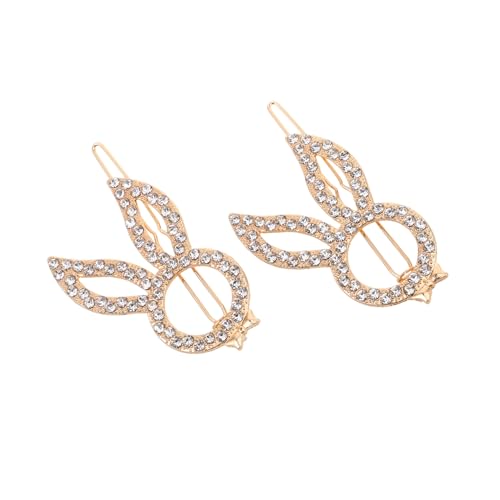 minkissy 2stücke Strass-haarspangen Für Damen Haar-accessoires Haardekorationen Für Mädchen Haarschmuck Für Kurzes Haar Und Besondere Anlässe von minkissy