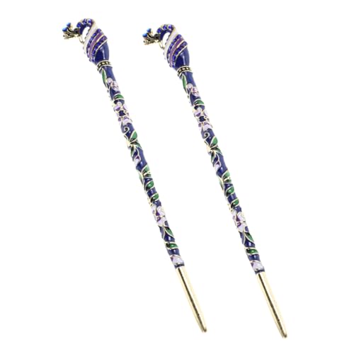 minkissy 2stücke Blaue Chinesische Haarnadeln Legierung Haarstäbe Für Frauen Traditionelle Haargabel Vintage Haarschmuck Für Brötchen minkissy 2stücke Blaue Chinesische Haarnadeln Legierung Haarstäbe Für Frauen Traditionelle Haargabel Vintage Haarschmuck Für Brötchen von minkissy