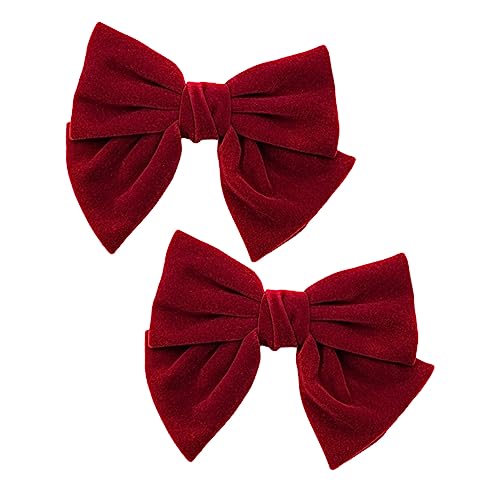 minkissy 2 Stück Haarnadeln Für Damen Haarspange Aus Flanellmaterial Für Den Täglichen Gebrauch Elegante Haardekoration Für Freundin Schwester Freundin von minkissy