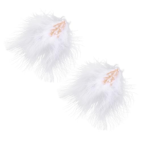minkissy 2stücke Kreative Haarspangen Mit Eleganten Federdesigns Haarschmuck Für Mädchen Für Festliche Anlässe Und Alltägliche Styles Leicht Und Bequem Zu Tragen von minkissy