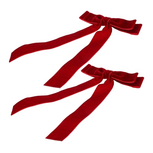 minkissy Ersatz-haarschleifenclips Mit Schleife Haarspangen Für Frauen Beflockungsstoff Für Mädchen von minkissy