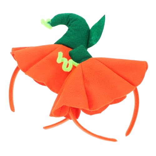 minkissy 2st Halloween-kürbis-kopf-schnallen Halloween Haarband Halloween-party-stirnband Halloween-kostüm-kürbis-kopfbedeckung Kürbishut-haarband Hexenhut Kind Plastik Poncho Cosplay von minkissy