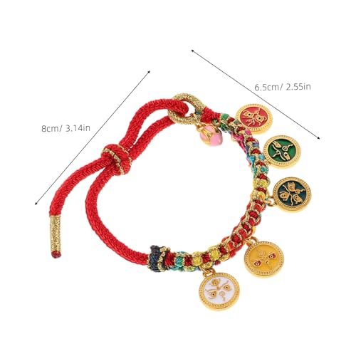 minkissy 2stücke Handgefertigtes Schnurarmband Tibetisches Reichtumskulturarmband Ethnisches Tibetisches Gewebtes Armband Für Damen Und Herren Baumwollfäden Wohlstands Und Glücksarmband von minkissy