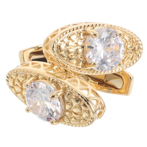 minkissy 2 Stück Herren Manschettenknöpfe Metall mit Elegantes Französisches Design für Formelle Anzüge Schmuckaccessoires für Geschäftliche und Festliche Anlässe von minkissy