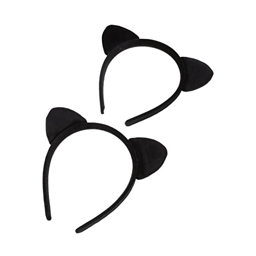 minkissy 2st Stirnband Mit Katzenohren Stirnband-dekore Kopfbedeckungen Für Katzenohren Schöne Haarbänder Katzenohren Anime Cosplay Stirnband Kostüm Requisiten Kind Abs Plüschtier Kleidung von minkissy