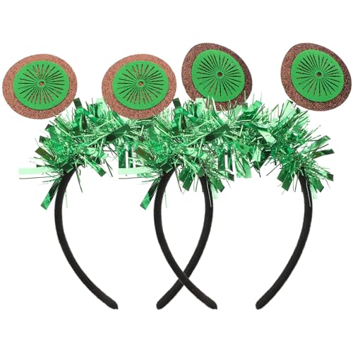 minkissy 2 Stück Kiwi-Stirnband Cosplay-Zubehör Modische Stirnbänder Schleife Haarspangen Kostüm Obsthut Damen-Stirnband Haarreifen Festival-Kopf-Accessoire Schöne von minkissy