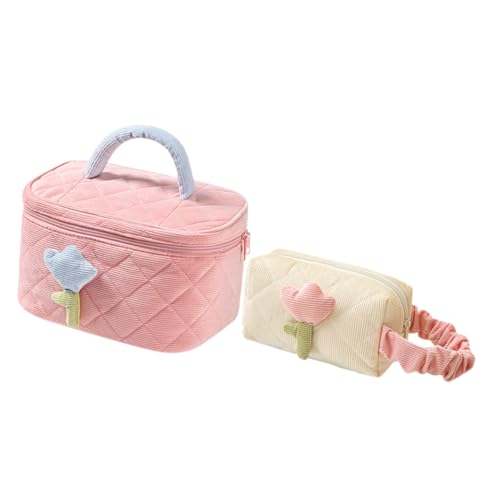 minkissy 2stücke Große Kosmetiktasche Reise-kulturbeutel Make-up-Tasche Reisemake-up-Organizer Reise-zubehör Für Damen von minkissy