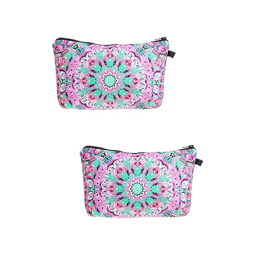 minkissy 2st Kosmetiktasche Aufbewahrungstasche Handtasche Für Damen Clutch-geldbörse Für Damen Reisetaschen-Organizer Kupplungen Für Frauen Lagerung Polyester Fräulein Makeup Tasche von minkissy