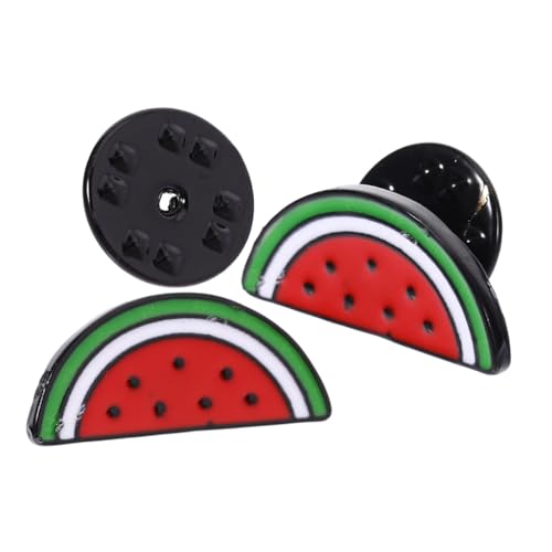 minkissy 2 Stück Kreative Modische Wassermelonenbrosche Leichte Legierung Anstecknadeln für Damen Cardigan Clip Modische Kleidung Accessoires Stilvoll Vielseitig für Party von minkissy
