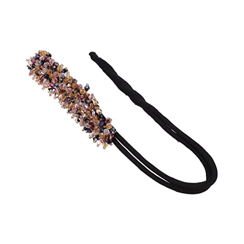 minkissy 2 Stück Kristall-Perlen Haarnadel Perle Haar Zubehör Haar Strass Haar Klaue Clips für Frauen Haargummis für Frauen Dutt Shaper für langes Haar Mode Haar Klemme Haar Design Werkzeuge von minkissy