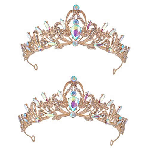 2st Krone Haarschmuck Geburtstag Diademe Und Kronen Für Tiara Braut Kopfschmuck Korona Brautschmuck Königlich Kopfbedeckung Für Den Abschlussball Kopfhörer Kind Hochzeit Strass von minkissy