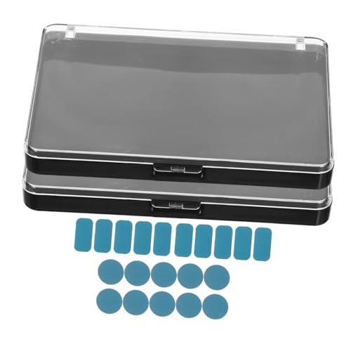 minkissy 2 Stück Leere Makeup Palette aus Tragbare Augen Make Up Organizer mit Deckel für Blush Highlighter und Konturierung für Reisen und Täglichen Gebrauch von minkissy