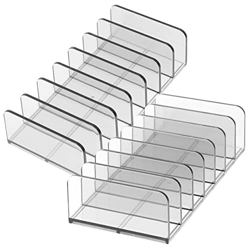 minkissy 2stücke Teiliges Transparentes Augen-make-up-organisationsset Praktischer Geteilter Lidschatten-organizer Für Ordentliche Ablage Ihrem Schminktisch von minkissy