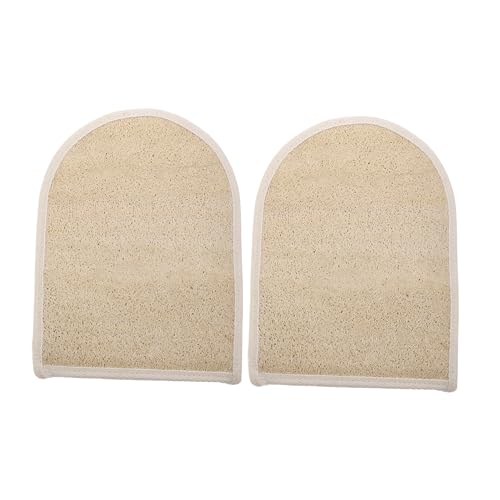 minkissy 2 Stücke Natürliche Luffa Bad Handtuch Peeling Handschuhe Schrubben Bade Handschuhe von minkissy
