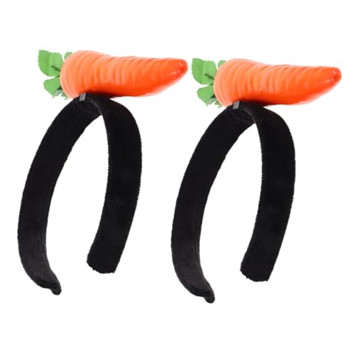 minkissy 2stücke Osterhaarband Karotte Plüsch Stirnband Gemüse Haar Accessoire Cosplay Kopfschmuck Stirnband Kopfschmuck von minkissy