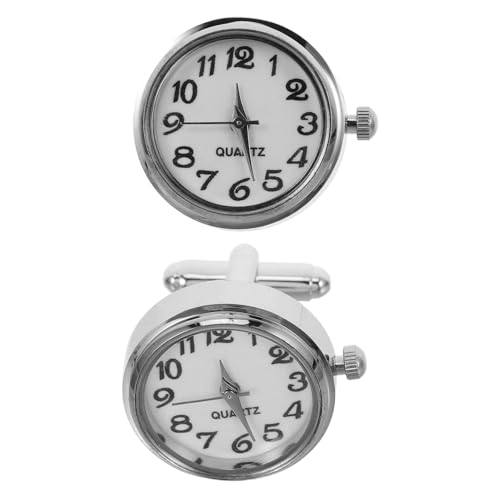 minkissy 2stücke Manschettenknöpfe Für Uhren Und Hemden Manschettenknöpfe Für Ärmel Strapazierfähige Mit Einfachem Design Alltägliche Für Männer von minkissy