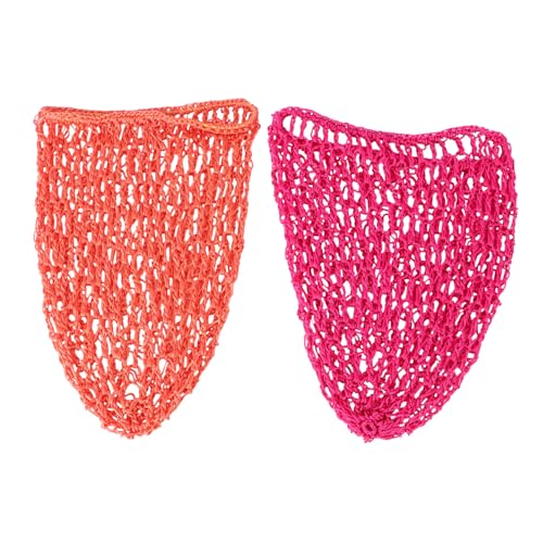 minkissy 2stücke Netzmütze Für Schlaf Handgefertigt Haarschutz Langlebig Dehnbar Für Frisuren Schützen Im Schlaf Tragen Mit Netz Für Haare Halten von minkissy