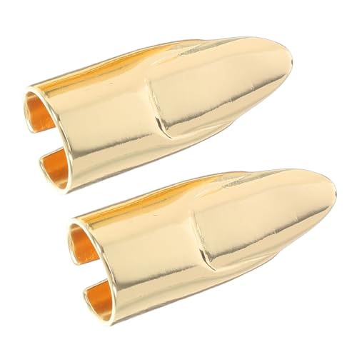 minkissy 2 Stück Metall Fingernagelring Offener Verstellbarer Fingertip Ring Punk Stil für Damen und Herren Metall Fingernagelschmuck für Maniküre Vintage Look und Partys von minkissy