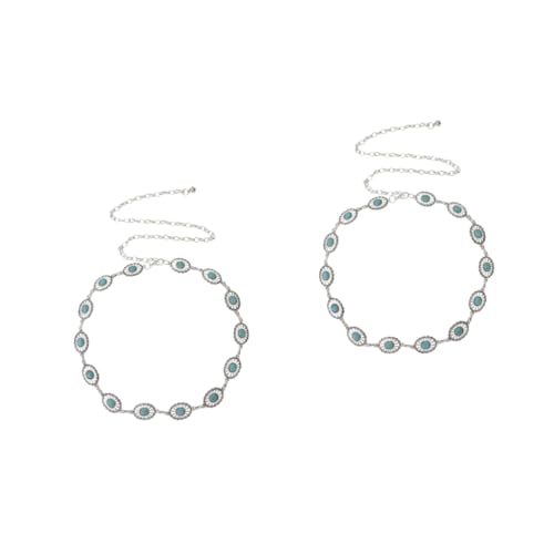 minkissy 2 Stück Metallgürtel Taillengürtel Für Damen Kette Western Damengürtel Dünner Damengürtel Metall Taillengürtel Damen Kleidergürtel Verstellbarer Taillengürtel Trendy Gürtel von minkissy