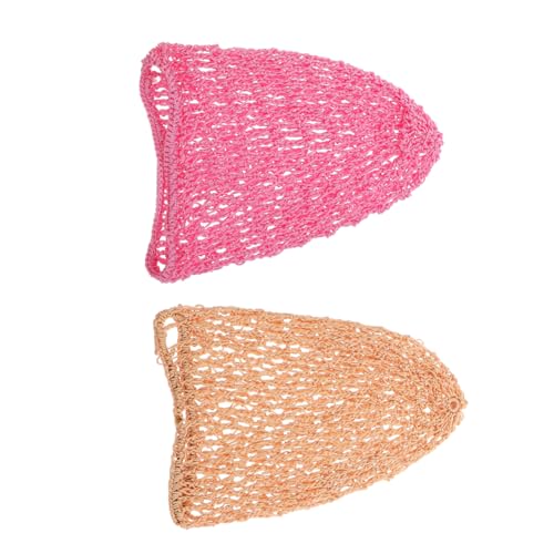 minkissy 2 Stück Mesh-haarnetz Für Frauen Schlafhaar Haar-accessoires Mädchen Elastisch Gehäkelt Für Die Haarpflege Zu Hause Salon von minkissy