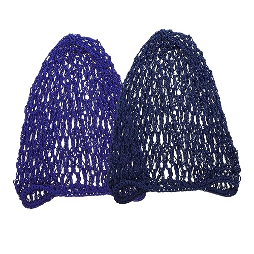 minkissy 2st Netz Snood Haar Net Haar Haarabdeckungen Für Den Heimsalon Elastische Häkelmaschenabdeckung Gehäkelt Snoods-abdeckung Kopftuch Häkeln Einfach Kopfbedeckung Mädchen Polyester von minkissy