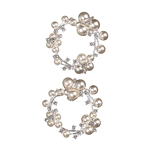 minkissy 2 Stück Perlen Schuhclips Abnehmbare Dekoration für Partyschuhe für Damen Glänzende Schmuckaccessoires für Verschiedene Stilrichtungen von minkissy