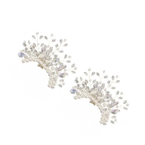 minkissy 2 Stück Perlen Schuhclips Dekorative Schnallen für Hochzeits und Partyschuhe Abnehmbares Accessoire für Damen Look für Besondere Anlässe von minkissy