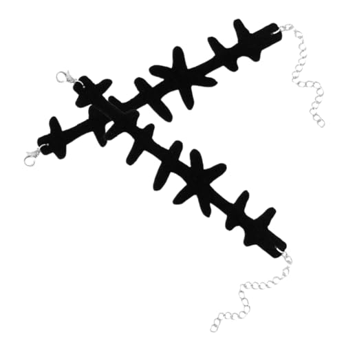 minkissy 2 Stück Punk Armbänder Damen Herren Gothic Stil Cooles Design Robustes Material Vielseitiges Accessoire für Halloween Partys und Alltag von minkissy