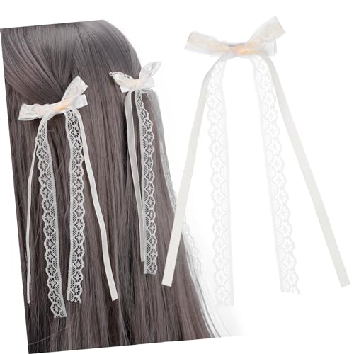 minkissy 2stücke Spitzenschleifen Spitzen-haarschleifen-clip Haarspangen Für Mädchen Und Frauen Elegant Vielseitig Für Pferdeschwanz Und Locken minkissy 2stücke Spitzenschleifen Spitzen-haarschleifen-clip Haarspangen Für Mädchen Und Frauen Elegant Vielseitig Für Pferdeschwanz Und Locken von minkissy