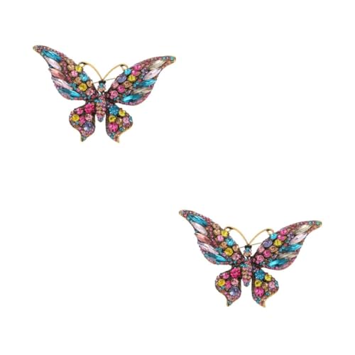 minkissy 2 Stück Schmetterlingsbrosche mit für Kleidung Hochwertige Corsage und Abzeichen für Besondere Anlässe und Langlebig von minkissy
