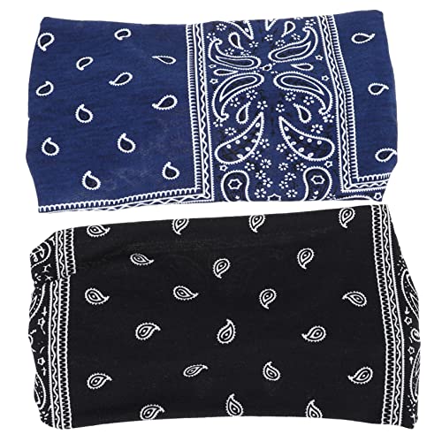 minkissy 2 Stück Stirnband Haarschmuck Knopf Yoga Turban Athletic Stirnband Sport Haarbänder für Mädchen Haarbänder für Frauen Haar Stretch Haarbänder Stoff Tube Top Schweiß Miss von minkissy