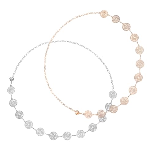 minkissy 2 Stück Taillenkette für Damen und Herren Bauchschmuck für Kleider und Jeans Boho Stil Langlebig und von minkissy