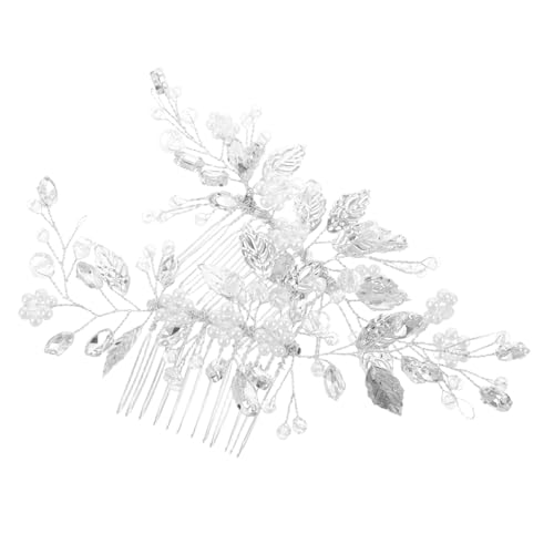 minkissy 2 Stück Teiliges Braut Haaraccessoire mit Kunstperlen und Kristallen Haarkämme für Hochzeiten Funkelnde Haarspangen für und Mädchen Vintage Inspiriert für Großen Tag von minkissy