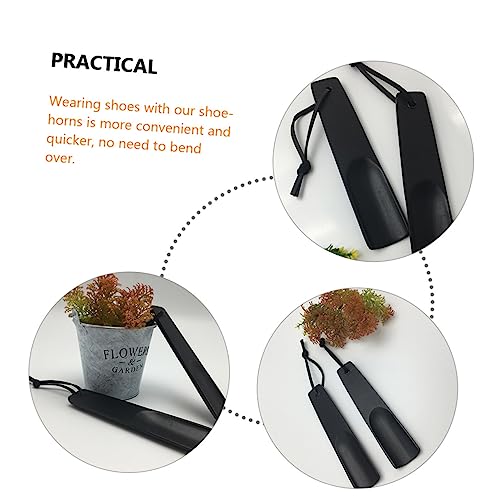 minkissy 2 Stück Teiliges Holz Schuhlöffel Kurz Glatte Oberfläche Langlebiger Portabler Schuhanzieher für Damen Herren Senioren und Handlich für Zuhause und Unterwegs von minkissy