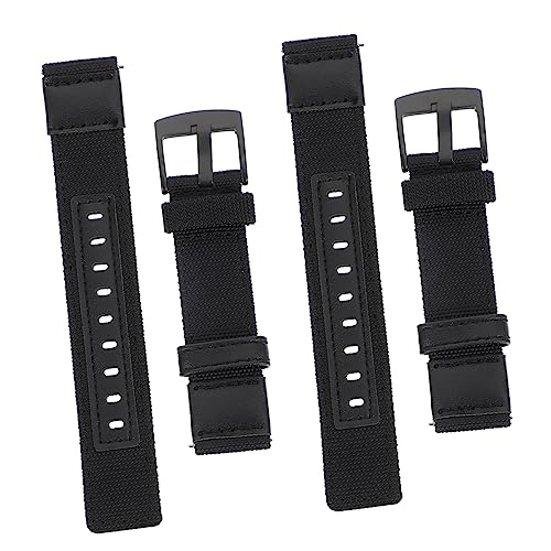 minkissy 2stücke Nylon-armbänder Austauschbares Uhrenarmband Handgelenkband Uhrenarmbänder Uhr Zubehör Mode Band von minkissy