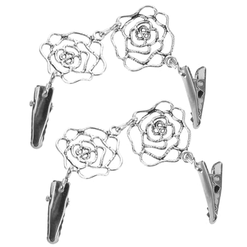 minkissy 2 Stück Vintage Cardigan Clips mit Anhänger Robuste Metallbroschen für Strickjacken Pullover Schals und Kleider Dekorative Ausschnitt und Kragenhalter Rostfrei und Langlebig von minkissy