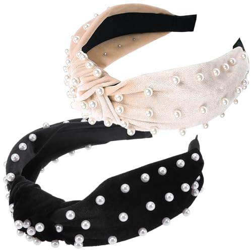 minkissy 2 Stücke Stirnbänder für Frauen Nicht-haar Breite Geknotet Haar Bands Modische Accessoires für von minkissy