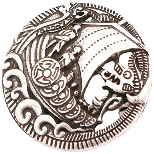 minkissy 2 Stück Vintage Viking Boot Brosche Antike Anstecknadel für Damen und Mädchen Einzigartige Metallbrosche im Keltischen Design für Kleidung Jacken und Accessoires von minkissy