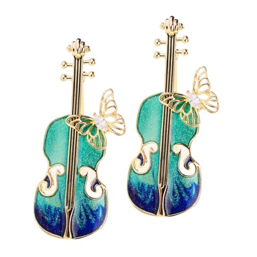 minkissy Modische Vintage Violine Brosche Pin Schmuck Für Frauen Schals Anzüge Kragen von minkissy