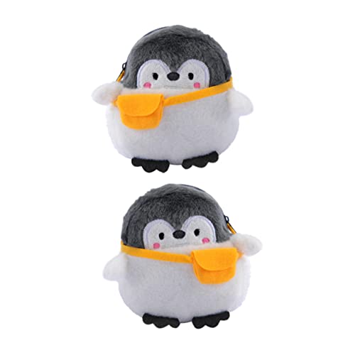 minkissy 2stücke Münztasche Mit Pinguin-Motiv Kleine Geldbörse Aus Hochwertigem Material Kompakt Und Leicht Für Münzaufbewahrung Und Täglichen Gebrauch von minkissy