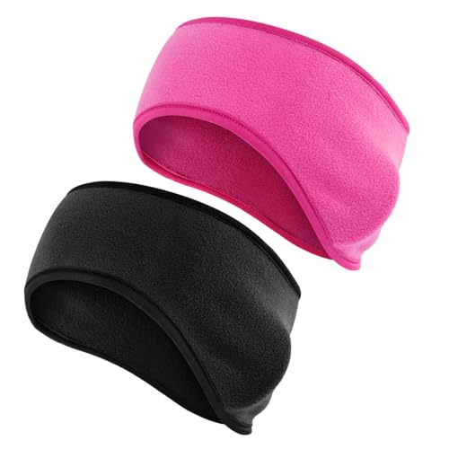 minkissy 2stücke Ohrenwärmer-stirnband Warme Winddichte Kopfbedeckungen Outdoor-sport-haar-accessoires Leicht Zu Reinigen Wiederholt Verwenden von minkissy