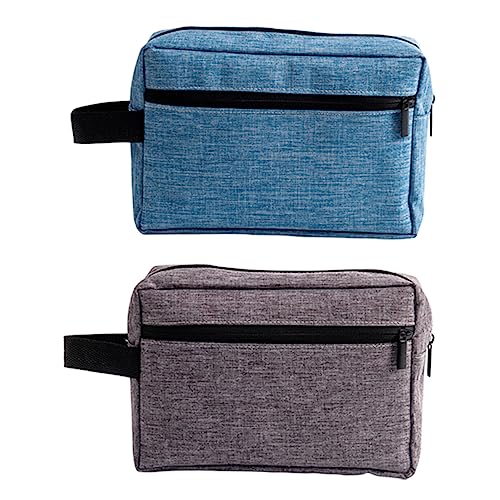 minkissy 2 Stück wasserdichte Kosmetiktasche Groß Für Reisen Make Up Tragbar Für Damen Kosmetiktasche Organizer Reise Kulturtasche Für Herren Kosmetiktasche In Tragetasche von minkissy