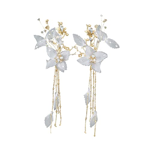 minkissy 2stücke Chinesische Haarspange Kopfschmuck Haarschmuck Haarnadel Zur Dekoration Für Mädchen Damen Alltag Feiertage Mottopartys von minkissy