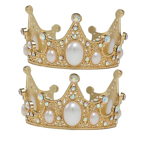 minkissy Einzigartige Geburtstagstorte-dekoration Für Jungen Und Mädchen Doppelte Krone Für Geburtstagspartys Für Jungen Und Mädchen von minkissy