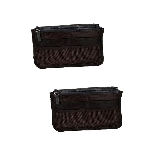 minkissy 2 stücke Männer und Tragbare Toilettenartikel Organizer Multi Mehrzweck Windel Kleine Frauen Bürsten Mehrschicht Nylon Herren Werkzeuge Herren Fall Hand Make-up Brieftaschen Handtaschen mit von minkissy