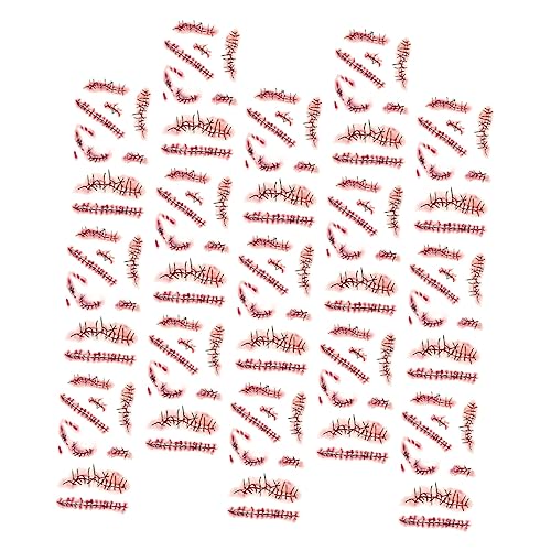 minkissy 20pcs Scary Halloween Aufkleber Gefälschte Für Körper Dekorationen Interessante Dekorative Aufkleber Für Party von minkissy
