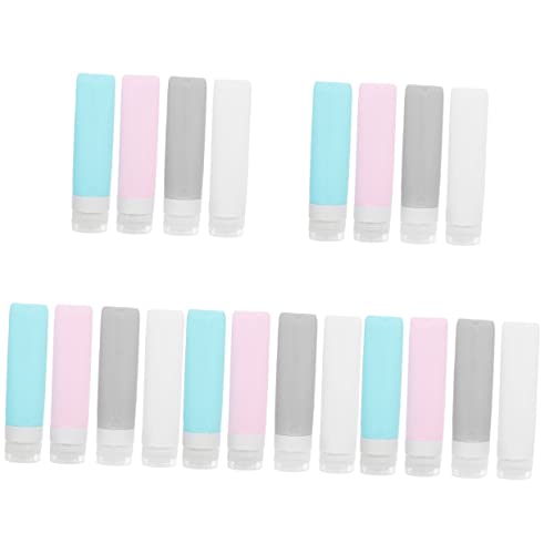 minkissy 20 Stk Flasche Aus Kieselgel Reisekosmetikflaschen Nachfüllbare Reisetube Flasche Handcreme Leere Reisebehälter Reisen Silikon in Lebensmittelqualität Auslaufsichere Flasche Bilden von minkissy